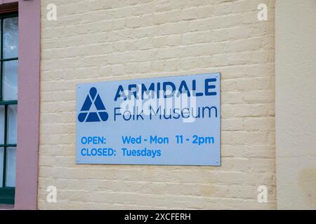 Musée folklorique Armidale dans le centre-ville d'Armidale, Nouvelle-Galles du Sud, Australie Banque D'Images