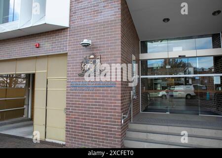 Bâtiment de palais de justice d'Armidale dans le centre-ville d'Armidale, tribunal local en Nouvelle-Galles du Sud, Australie, 2024 Banque D'Images