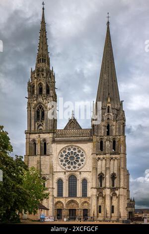 CATHÉDRALE DE CHARTRES (1145-1220) CHARTRES FRANCE Banque D'Images