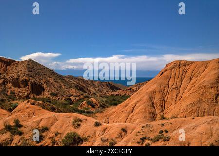 Conte de fées Canyon Skazka au Kirghizistan Banque D'Images