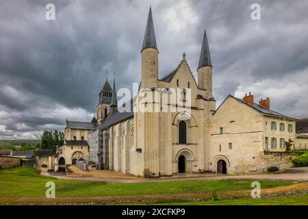 ABBAYE ROYALE DE FONTEVRAUD (1101-1119) FONTEVRAUD-L'ABBAYE FRANCE Banque D'Images