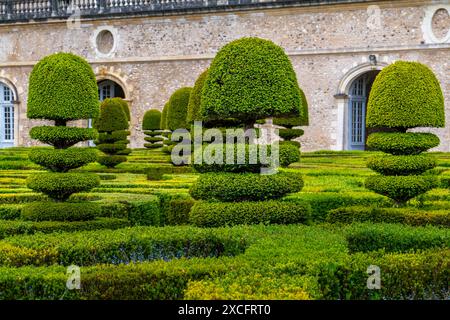 CHÂTEAU DE VILLANDRY (11ÈME SIÈCLE RECONSTRUIT 1532-1536) VILLANDRY FRANCE Banque D'Images