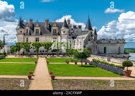 CHÂTEAU D'AMBOISE (9ÈME C, RECONSTRUIT 1492-1498) AMBOISE FRANCE Banque D'Images