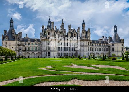 CHÂTEAU DE CHAMBORD (1519-1547) CHAMBORD FRANCE Banque D'Images