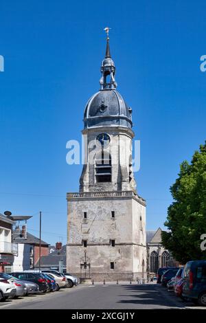 Amiens, France - mai 29 2020 : le beffroi d'Amiens est un beffroi inscrit à l'inventaire complémentaire des monuments historiques depuis 1926 puis dans le Wor Banque D'Images