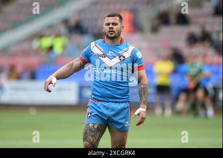 Widnes, Angleterre - 16 juin 2024 - Wakefield Trinity's Liam Hood. Championnat de rugby à XIII Betfred, Widnes Vikings vs Wakefield Trinity au stade DCBL, Widnes, Royaume-Uni Dean Williams Banque D'Images