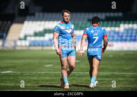 Widnes, Angleterre - 16 juin 2024 - Jack Croft de Wakefield Trinity. Championnat de rugby à XIII Betfred, Widnes Vikings vs Wakefield Trinity au stade DCBL, Widnes, Royaume-Uni Dean Williams Banque D'Images