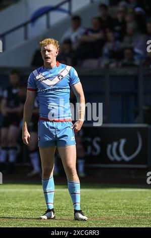 Widnes, Angleterre - 16 juin 2024 - Wakefield Trinity's Lachlan Walmsley. Championnat de rugby à XIII Betfred, Widnes Vikings vs Wakefield Trinity au stade DCBL, Widnes, Royaume-Uni Dean Williams Banque D'Images