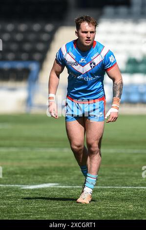 Widnes, Angleterre - 16 juin 2024 - Jack Croft de Wakefield Trinity. Championnat de rugby à XIII Betfred, Widnes Vikings vs Wakefield Trinity au stade DCBL, Widnes, Royaume-Uni Dean Williams Banque D'Images