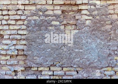 Vieux motif de mur de briques. Banque D'Images