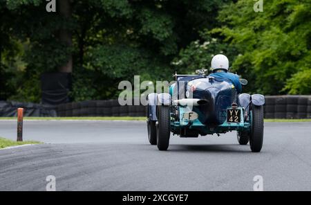 The Vintage Sports car Club, V.S.C.C. course day, Angleterre, Royaume-Uni, juin 2024. Banque D'Images