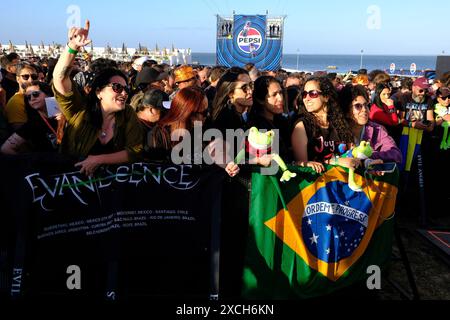 Lisboa, Portugal. 15 juin 2024. Lisbonne, 15/06/2024 - environnement le premier jour de Rock à Rio Lisboa, au Parque das Nacoes à Lisbonne. Crédit Evanescence : Atlantico Press/Alamy Live News Banque D'Images