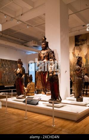 Statut de Bouddha dans l art chinois à la East Asia Gallery du Musée royal de l Ontario - ROM à Toronto, capitale économique du Canada dans la province d Ontar Banque D'Images