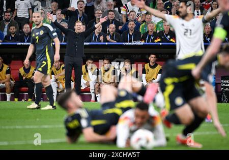 Fussball, Europameisterschaft, EURO 2024, Gruppe A, Allianz Arena MŸnchen : Deutschland - Schottland ; Bundestrainer Julian Nagelsmann (GER). Aktion Banque D'Images