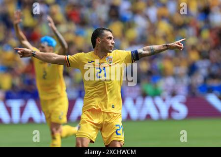 Munich Football Arena, Munich, Allemagne. 17 juin 2024. Euro 2024 Groupe E Football, Roumanie contre Ukraine ; Nicolae Stanciu (rom) célèbre son objectif pour 1-0 à la 29e minute crédit : action plus Sports/Alamy Live News Banque D'Images