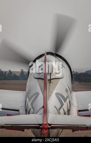 Republic P-47D Thunderbolt '549192/F4-J', aérodrome de Duxford, Cambridgeshire, Royaume-Uni Banque D'Images