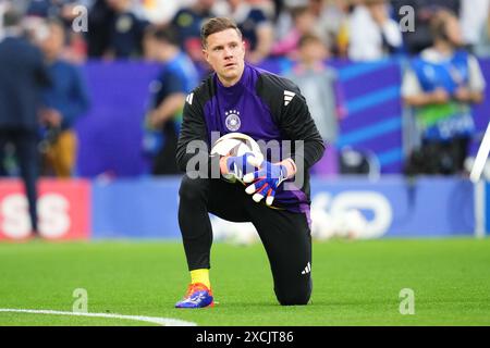 Munich, Allemagne. 14 juin 2024. L'Allemand Mar-André ter Stegen lors du match de l'UEFA Euro 2024 entre l'Allemagne et l'Écosse, Groupe A, date 1, a joué au stade Allianz Arena le 14 juin 2024 à Munich, en Allemagne. (Photo de Bagu Blanco/Sipa USA) crédit : Sipa USA/Alamy Live News Banque D'Images
