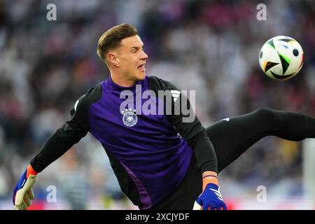 Munich, Allemagne. 14 juin 2024. L'Allemand Mar-André ter Stegen lors du match de l'UEFA Euro 2024 entre l'Allemagne et l'Écosse, Groupe A, date 1, a joué au stade Allianz Arena le 14 juin 2024 à Munich, en Allemagne. (Photo de Bagu Blanco/Sipa USA) crédit : Sipa USA/Alamy Live News Banque D'Images