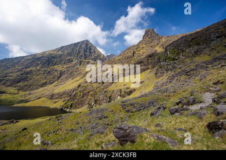 Macgillycuddy's Reeks, comté de Kerry, Irlande Banque D'Images