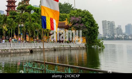 Séduisant, étonnant Trấn Quốc Pagode, Chùa Trấn Quốc, Pagode du temple Trấn Quốc, Ơn le lac, Hanoi, Vietnam.architecture, arrangement, complexe, Banque D'Images