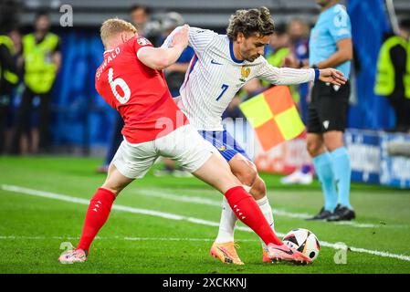 Dusseldorf, Allemagne. 17 juin 2024. Dusseldorf, Allemagne. 17 juin 2024. Antoine GRIEZMANN de France lors de l'UEFA Euro 2024, Groupe d, match de football entre l'Autriche et la France le 17 juin 2024 au Merkur Spiel-Arena de Dusseldorf, Allemagne - photo Matthieu Mirville/DPPI crédit : DPPI Media/Alamy Live News Banque D'Images