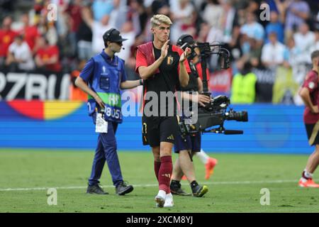 Francfort, Allemagne. 17 juin 2024. Charles de Ketelaere (Belgique) lors du match UEFA Euro Allemagne 2024 entre Belgique 0-1 Slovaquie à Frankfurt Arena le 17 juin 2024 à Francfort, Allemagne. Crédit : Maurizio Borsari/AFLO/Alamy Live News Banque D'Images