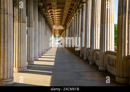 Kolonnade der Alten Nationalgalerie, Museumsinsel, Berlin Mitte, Berlin, Deutschland mcpins *** Colonnade of the Old National Gallery, Museum Island, Banque D'Images