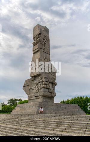 Mémorial de Westerplatte à Gdansk, Pologne Banque D'Images