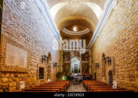 Sanctuaire de Tiscar, gotico avec des éléments mudéjars, parc naturel sierras de Cazorla, Segura y Las Villas, Jaen, Andalousie, Espagne Banque D'Images