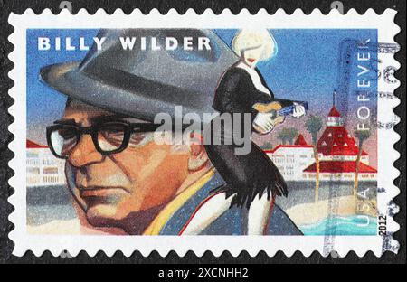 Le réalisateur Billy Wilder sur timbre-poste américain Banque D'Images