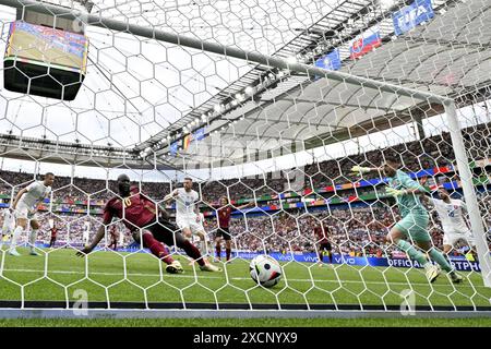 Francfort, Allemagne. 1er janvier 2021. Le belge Romelu Lukaku photographié lors d'un match de football entre l'équipe nationale belge de football Red Devils et la Slovaquie, lundi 17 juin 2024 à Francfort-sur-le-main, en Allemagne, le premier match de la phase de groupes des championnats d'Europe UEFA Euro 2024. BELGA PHOTO DIRK WAEM crédit : Belga News Agency/Alamy Live News Banque D'Images