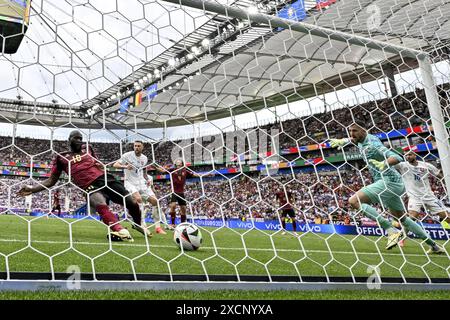 Francfort, Allemagne. 1er janvier 2021. Le belge Romelu Lukaku photographié lors d'un match de football entre l'équipe nationale belge de football Red Devils et la Slovaquie, lundi 17 juin 2024 à Francfort-sur-le-main, en Allemagne, le premier match de la phase de groupes des championnats d'Europe UEFA Euro 2024. BELGA PHOTO DIRK WAEM crédit : Belga News Agency/Alamy Live News Banque D'Images