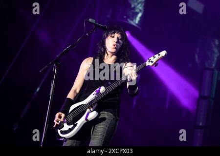 Italie, 12 juin 2024 Evanescence live au Fiera Milano Live, RHO - Milan, © Luna la Chimia / Alamy Banque D'Images