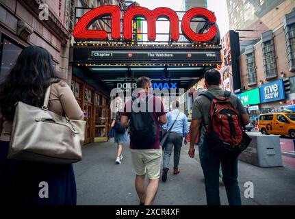 Les cinémas AMC Empire 25 à Times Square à New York le mercredi 12 juin 2024 (© Richard B. Levine) Banque D'Images