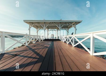 Pont Asadang à l'île de Sichang à Chonburi Thaïlande. Banque D'Images