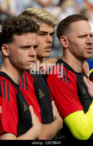 Charles de Ketelaere (17 ans), de Belgique, photographié lors d'un match de football entre les équipes nationales de Belgique, appelé les Diables rouges et de Slovaquie, lors de la première journée du groupe E dans la phase de groupes du tournoi UEFA Euro 2024 , le mardi 17 juin 2024 à Francfort , Allemagne . PHOTO SPORTPIX | David Catry Banque D'Images