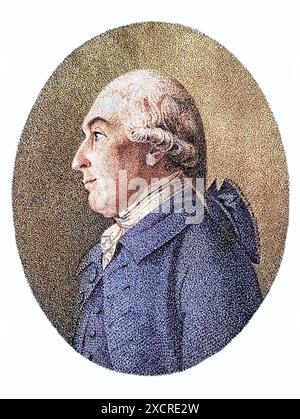 Joseph Black (16 avril 1728 - 6 décembre 1799) était un médecin et chimiste écossais, connu pour ses découvertes de magnésium, chaleur latente, spécifique h Banque D'Images