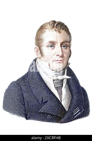 Le baron Guillaume Dupuytren (5 octobre 1777 - 8 février 1835) est un anatomiste et chirurgien militaire français. Bien qu'il ait gagné beaucoup d'estime pour la traitatine Banque D'Images