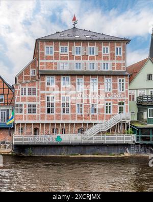 Belle vue sur le célèbre marché du quartier de Lüneburg Banque D'Images