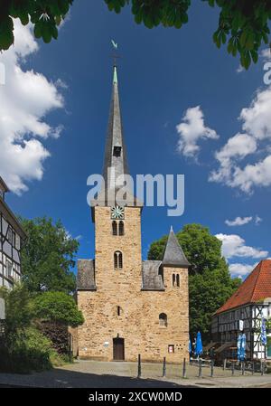 Église du village dans le centre historique du village de Wengern, Allemagne, Rhénanie du Nord-Westphalie, région de la Ruhr, Wetter/Ruhr Banque D'Images