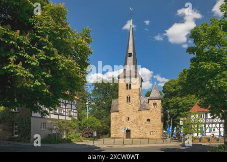 Église du village dans le centre historique du village de Wengern, Allemagne, Rhénanie du Nord-Westphalie, région de la Ruhr, Wetter/Ruhr Banque D'Images