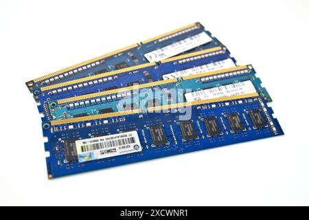 PC RAM (Dynamic Random-Access Memory) – pays de Galles, Royaume-Uni – 15 juin 2024 Banque D'Images