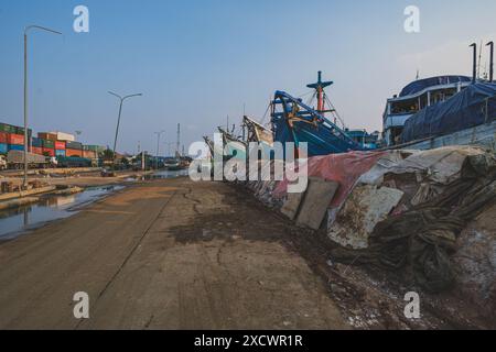 Jakarta, Indonésie - 9 mai 2024. On pense que Port Sunda Kelapa existe depuis le Ve siècle. Banque D'Images