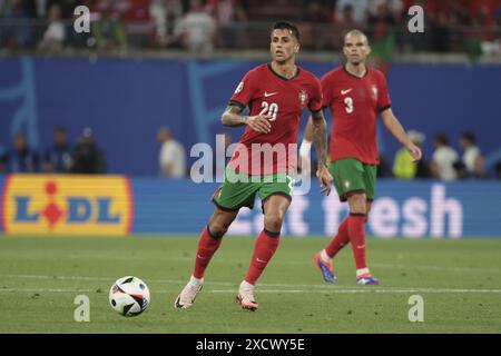 Joao Cancelo du Portugal lors de l'UEFA Euro 2024, Groupe F, match de football entre le Portugal et la Tchéquie (République tchèque) le 18 juin 2024 au stade de Leipzig à Leipzig, Allemagne Banque D'Images