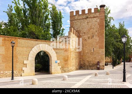 Les remparts médiévaux de Alcalá de Henares, Espagne. Banque D'Images