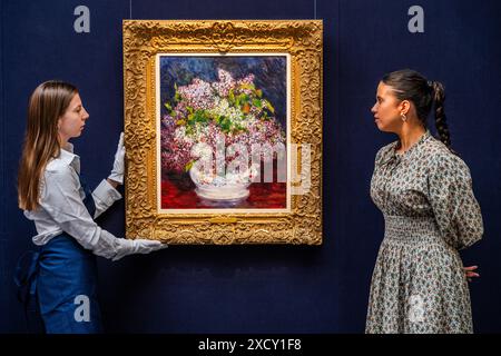 Londres, Royaume-Uni. 19 juin 2024. Un aperçu de la vente d'art moderne et contemporain à la galerie Sotheby's New Bond Street. La vente a lieu le 25 juin. Crédit : Guy Bell/Alamy Live News Banque D'Images