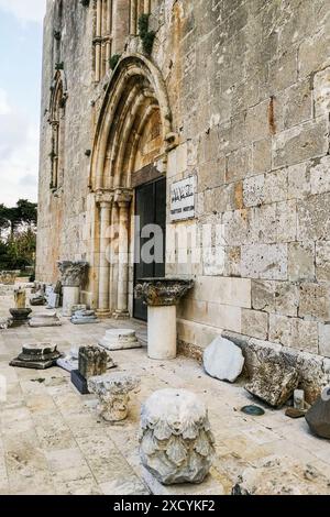 Syrie, Tartous, Tartous, Tartus, ancienne cathédrale notre-Dame de Tortosa, cathédrale notre-Dame des croisés Banque D'Images