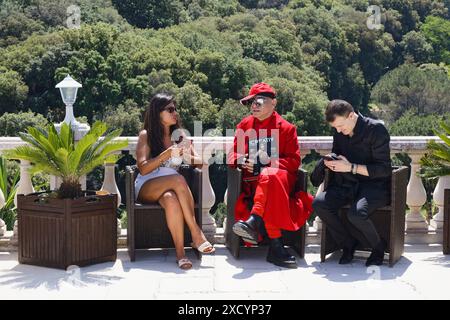 Vallauris, France. 18 mai 2024. Tony para assiste au défilé de Juliette Dubois Espinasse animé par Laurent Amar lors du Festival de Cannes. Banque D'Images