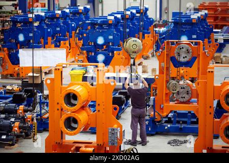Assemblée générale et la fabrication de boîtes de vitesses, de laminage de l'industrie mécanique, Gipuzkoa, Pays Basque, Espagne Banque D'Images