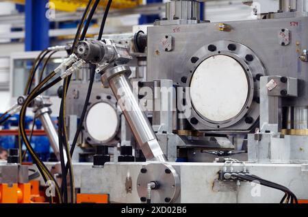 Assemblée générale et la fabrication de boîtes de vitesses, de laminage de l'industrie mécanique, Gipuzkoa, Pays Basque, Espagne Banque D'Images